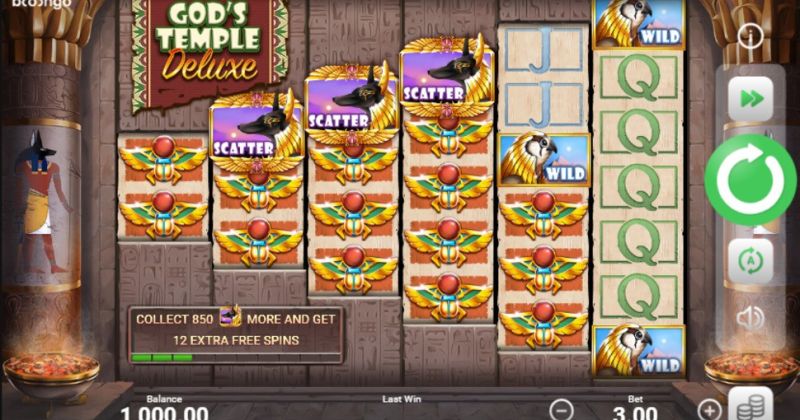 Play in God's Temple Deluxe slot online from Booongo for free now | www.joerubinfine.com